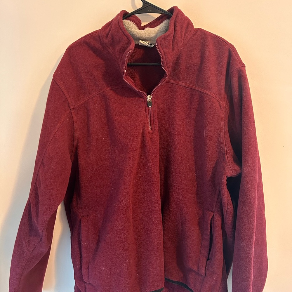 Athletic Works Burgundy Quarter Zip